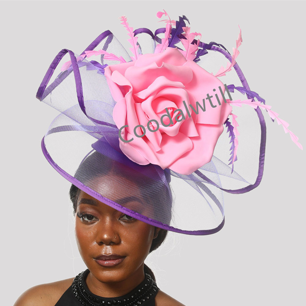 Women'S Fashion Kentucky Derby - Grote Derby Fascinator Hoed Vrouwen Kerk