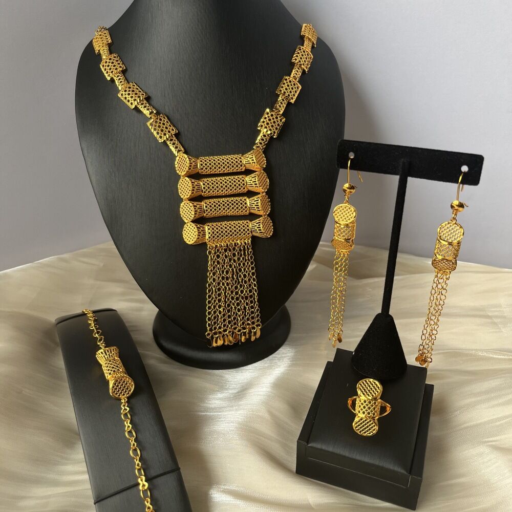 Women'S Fashion Rings Gold - Nieuwe Dubai Britse legering vergulde ketting,