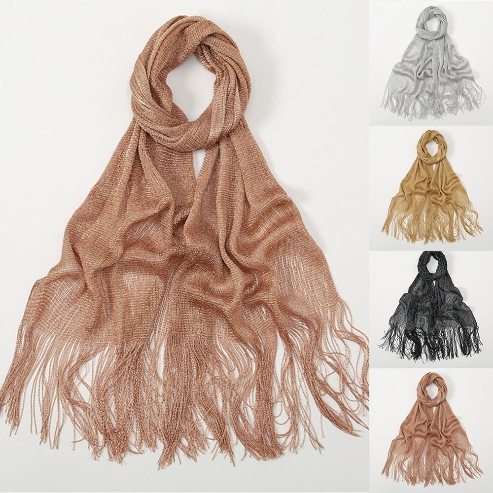 Women'S Fashion Poncho - Zomerzonbeschermende sjaal goud zilver temperament jurken