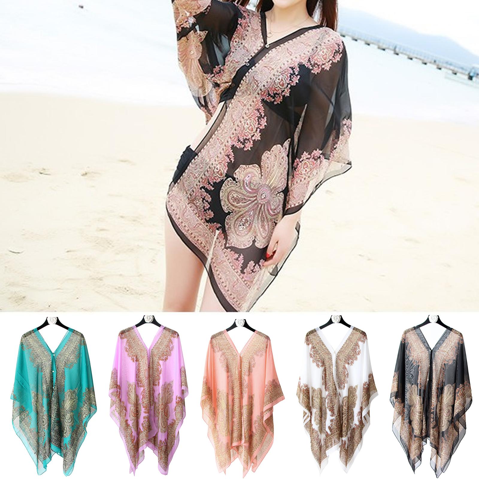 Women'S Fashion Poncho - 5 kleuren strand zonnebrandcrème sjaal zomer