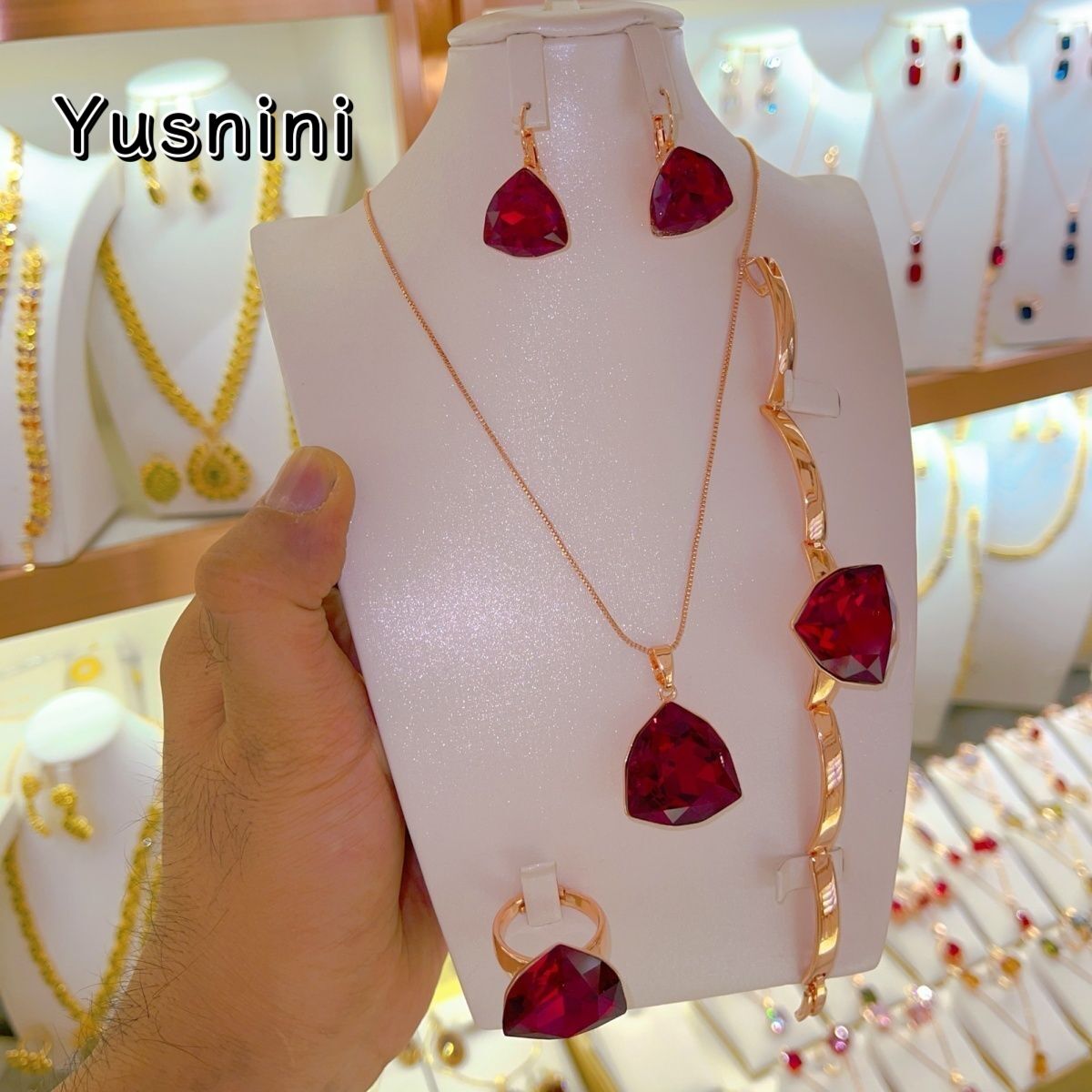 Women'S Fashion Rings Gold - Nieuwe UK 24K Vergulde Ketting Oorbellen