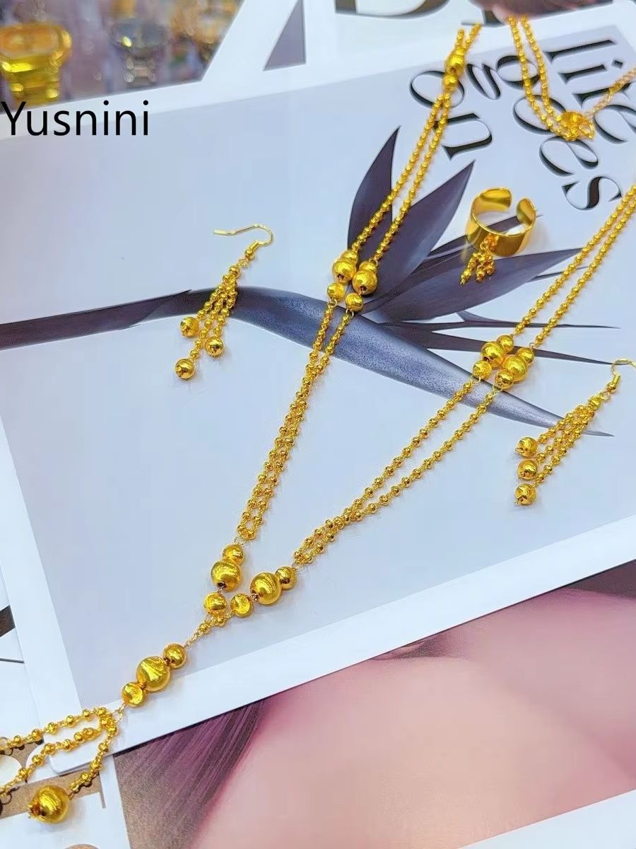 Nieuwe modieuze luxe Dubai 24K - Women'S Fashion Rings Gold recensie en prijs