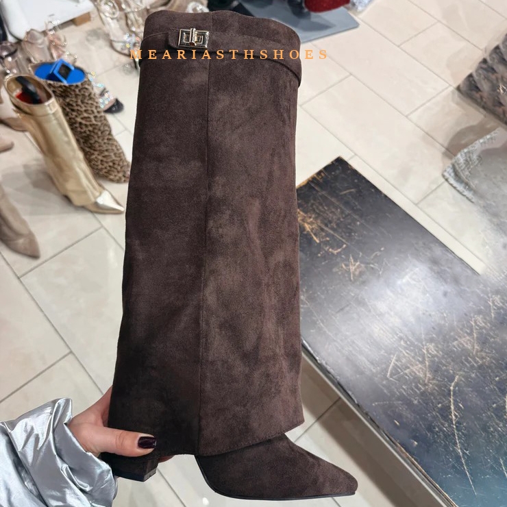 Vrouwen Dikke Hak Knie Hoge La - Women'S Fashion Winter 2025 recensie en prijs