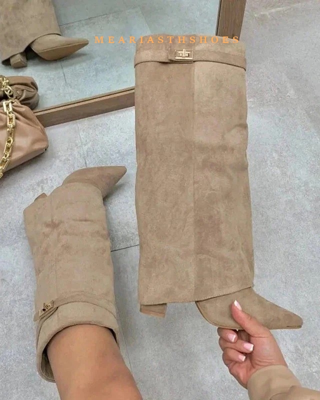 Vrouwen Dikke Hak Knie Hoge La - Women'S Fashion Winter 2025 recensie en prijs