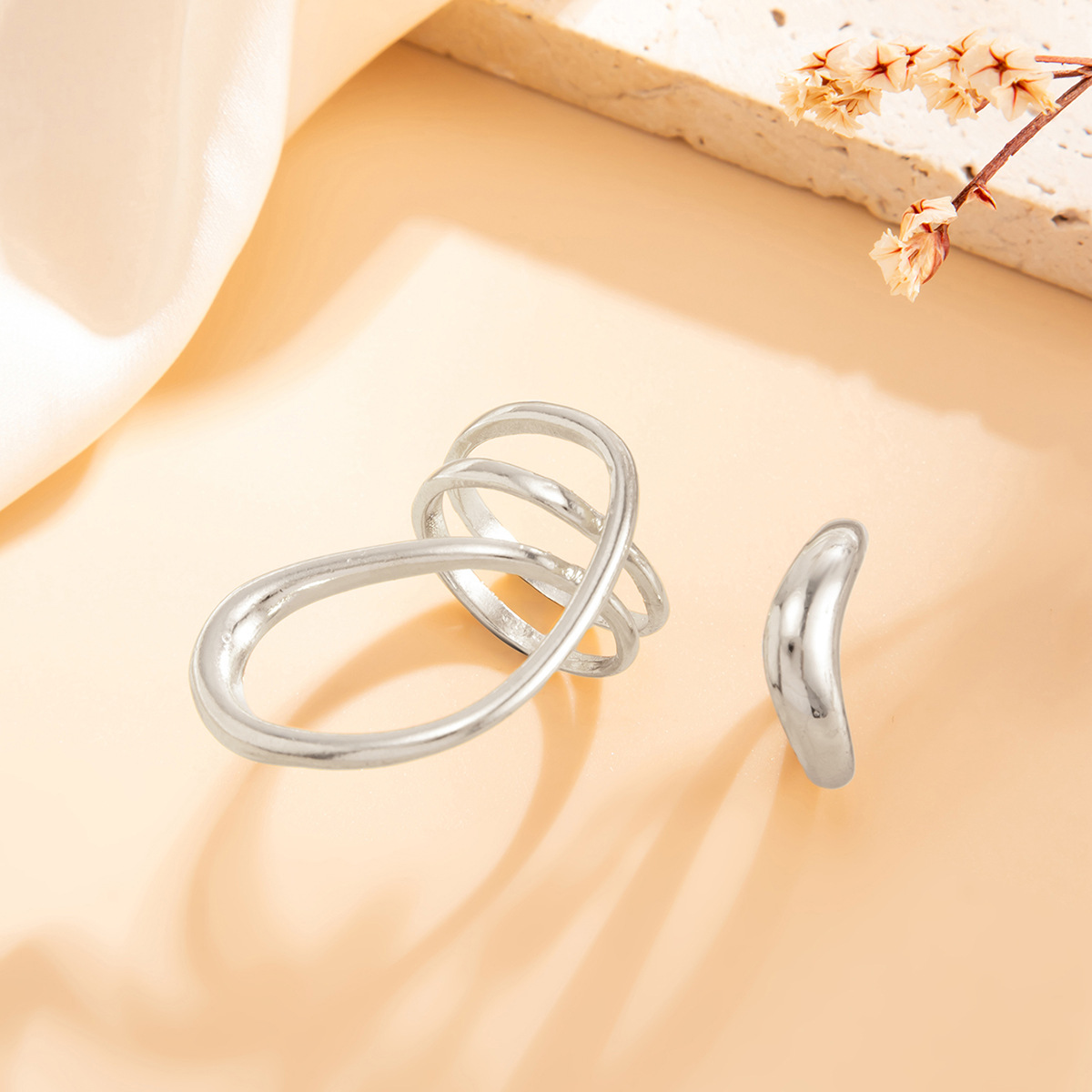 Gouden minimalistische onregel - Women'S Fashion Rings Gold recensie en prijs