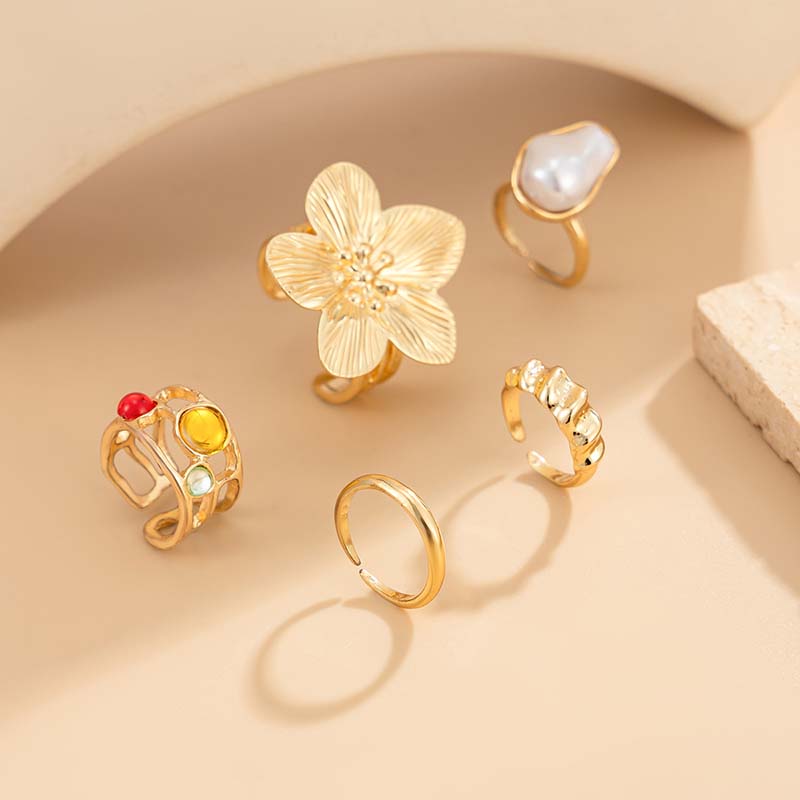 Verstelbare teenringset goud z - Women'S Fashion Rings Gold recensie en prijs