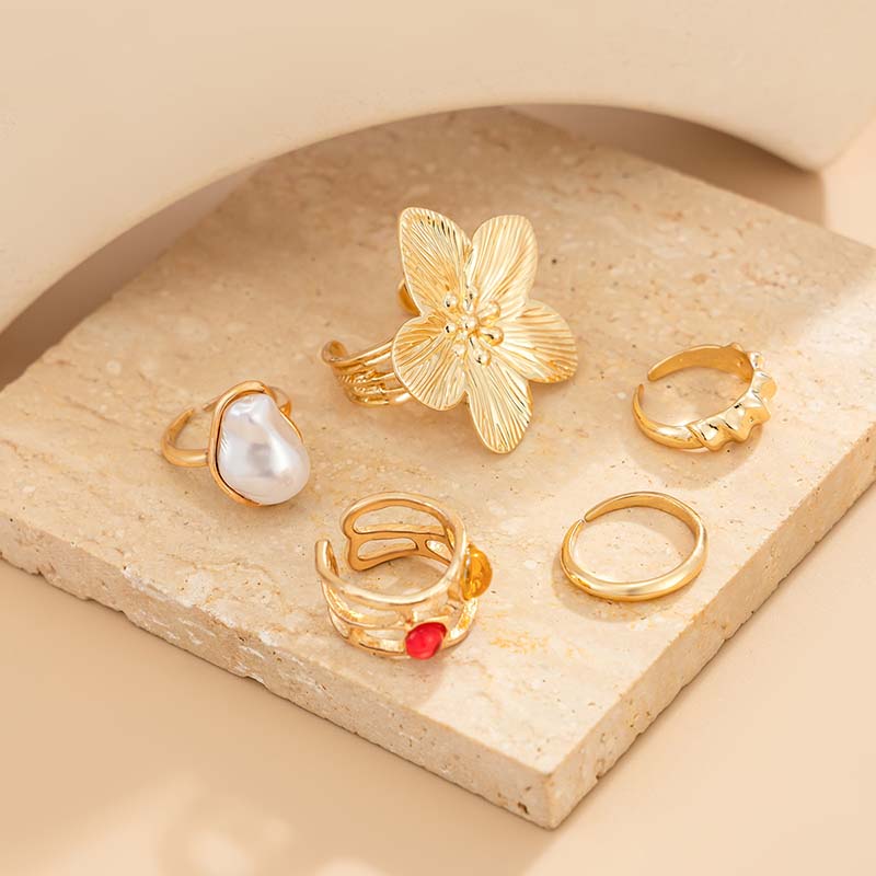 Verstelbare teenringset goud z - Women'S Fashion Rings Gold recensie en prijs