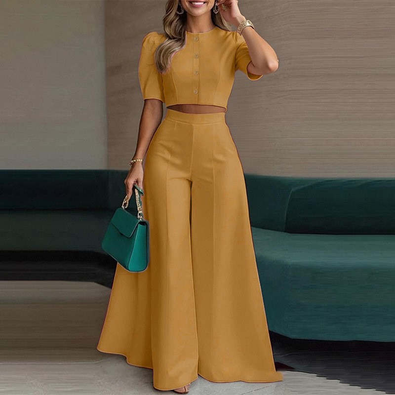Elegante effen kleur 2-delige  - Women'S Fashion Trends Spring 2026 recensie en prijs