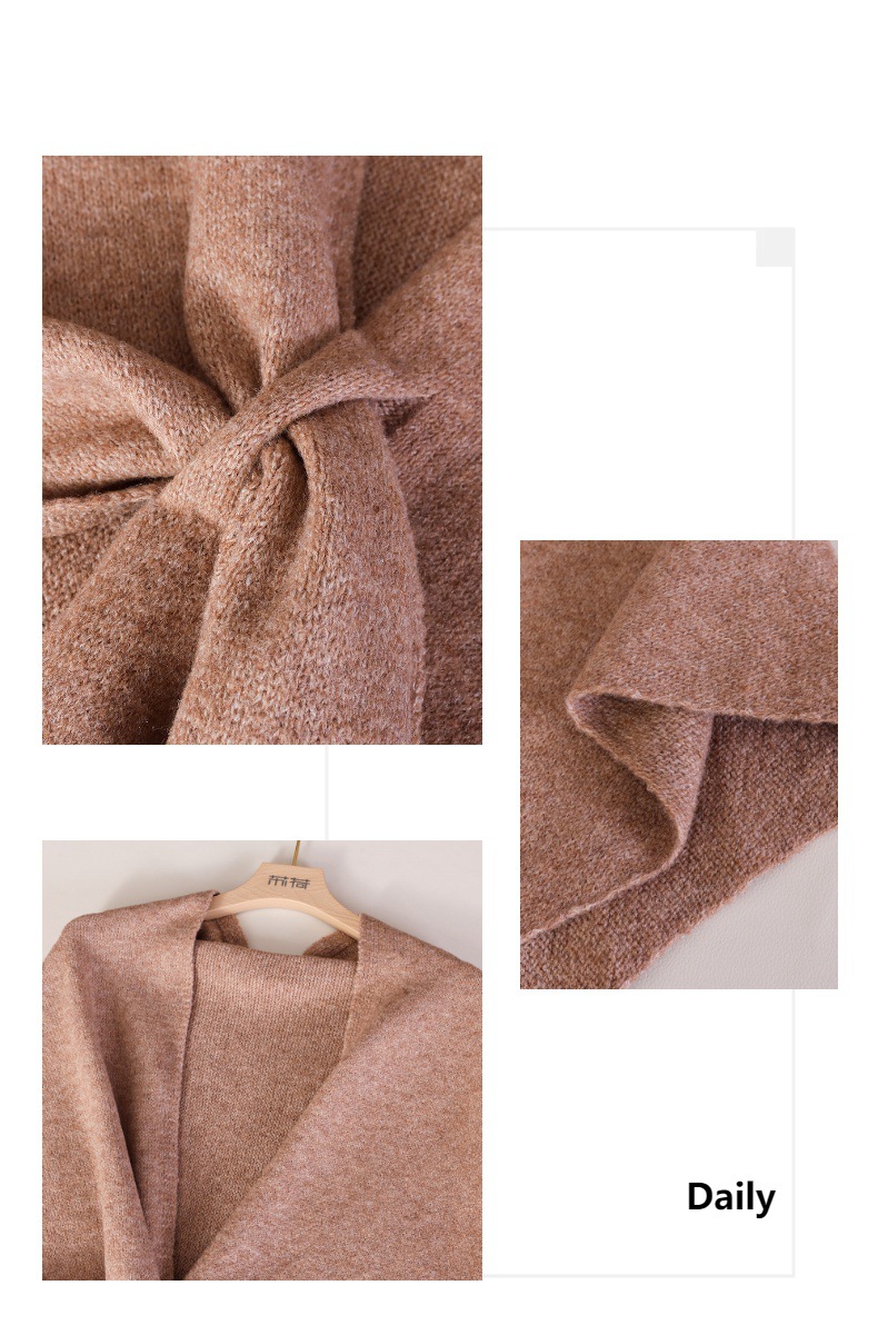 Eenvoudige gebreide driehoekig - Women'S Fashion Poncho recensie en prijs